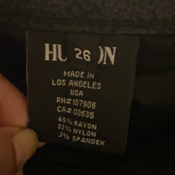 NWT: HUDSON Nico Super Skinny Coated Skinny Pants - Picture 7 of 7